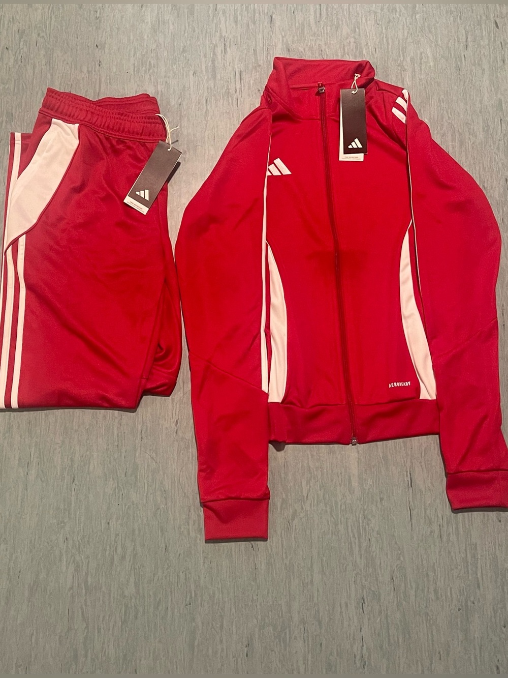 NWT Adidas Red Tracksuit AEROREADY Tiro 24 Set of 2